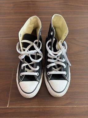 Converse Black and White High-Top Canvas Sneaker